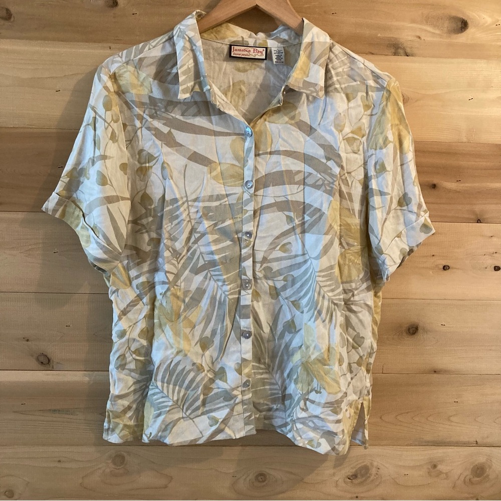 Vintage Jamaica Bay silk blend Hawaiian shirt